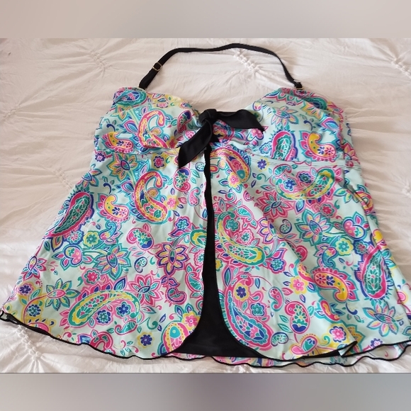 OCEAN AVENUE 2 PC TANKINI BATHING SUIT SZ XL - Picture 3 of 10